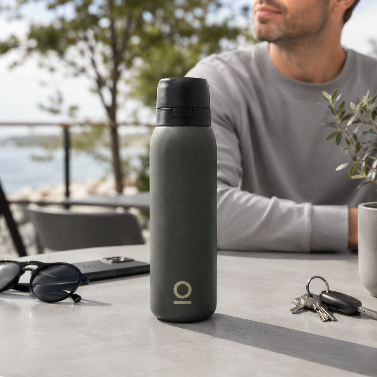 Hydros HYNØX — Gourde filtrante inox