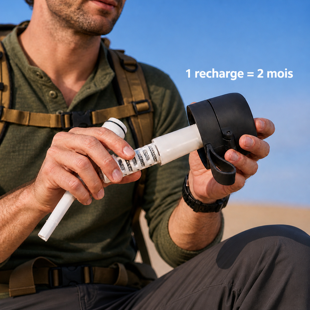 Hydros HYNØX — Gourde filtrante inox